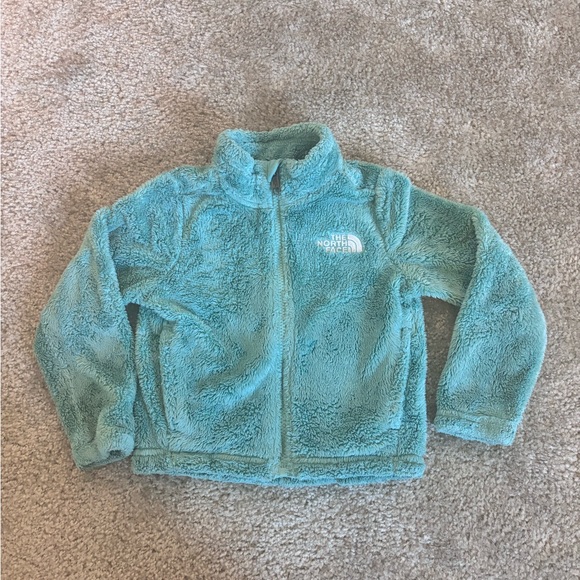 The North Face Other - The North Face Blue Green Long Sleeve Fleece Toddler Jacket